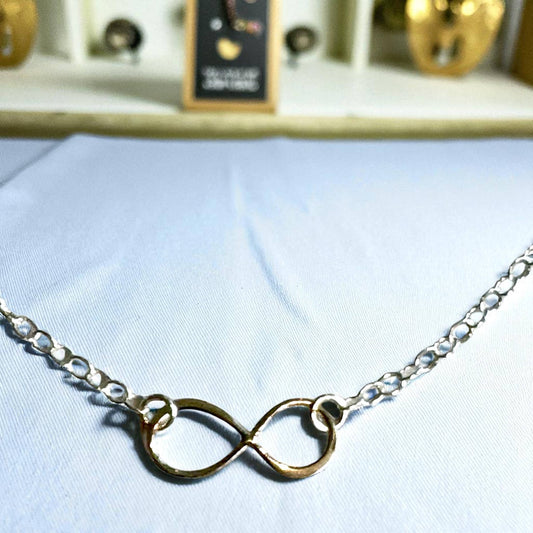 Jackie Gallagher Designs - Handmade Coastal Jewelry - Sterling Silver Infinity Necklace, 18"