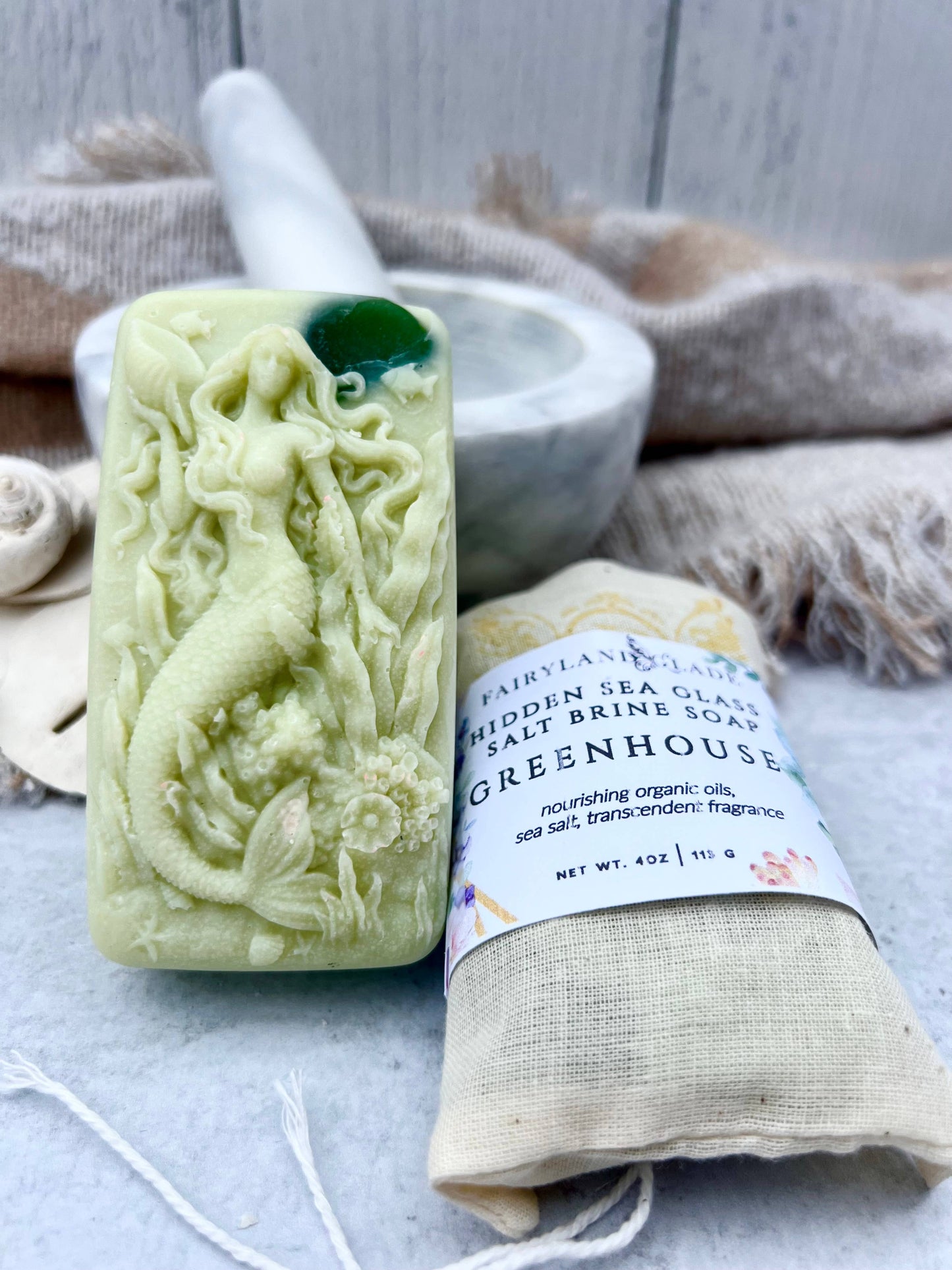 Fairyland Glade - Greenhouse Hidden Sea Glass Sea Salt Soap
