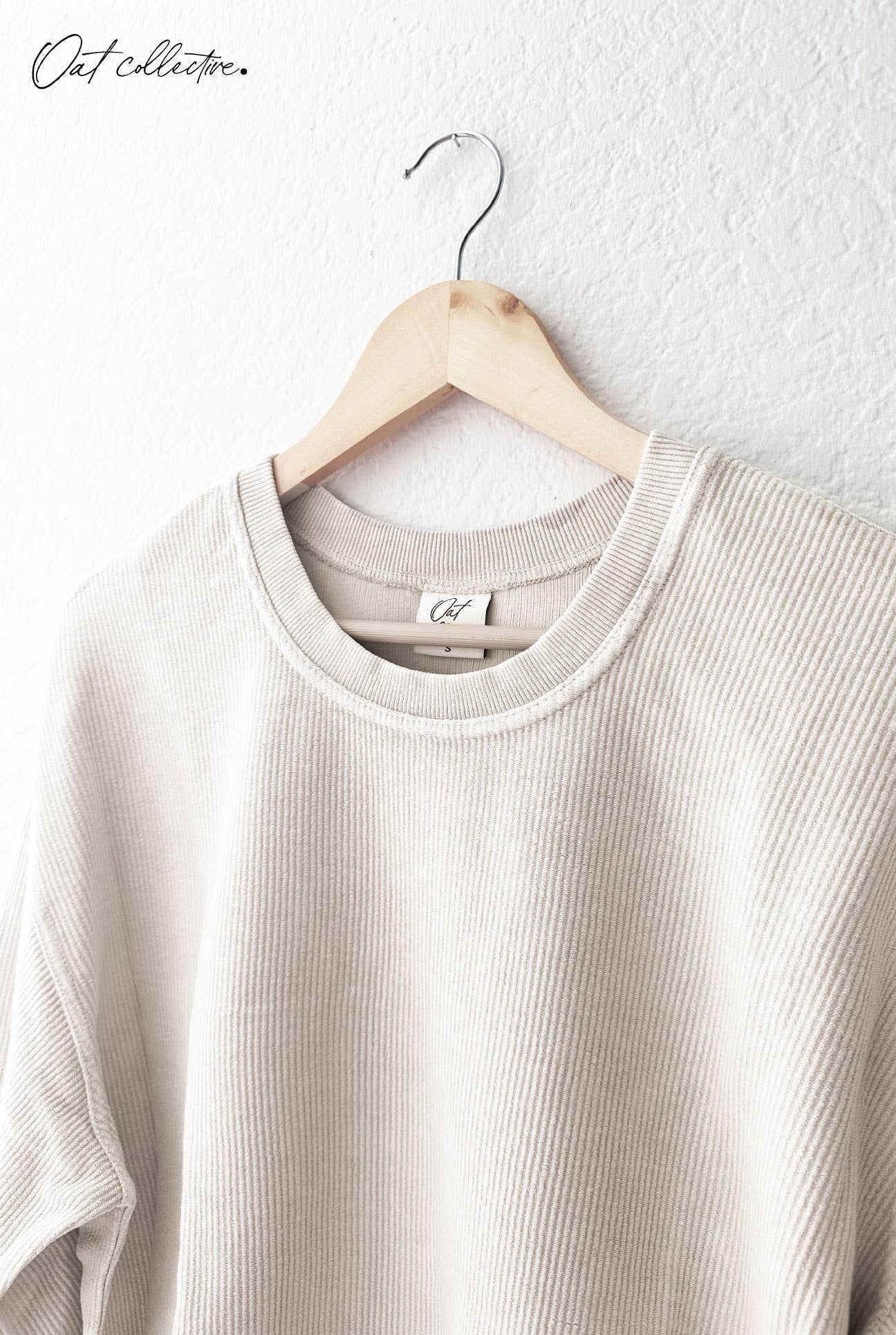 OAT COLLECTIVE - UNITED STATES OF AMERICA Cropped Thermal Vintage Pullover