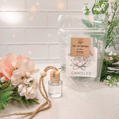 The Happy Lotus - Cape Cod Hydrangea Car Diffuser - Spring Scent