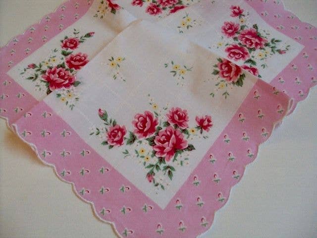 MOMENTS IN THYME - Art Deco Glamour Girl Dress Keepsake Hankie Card