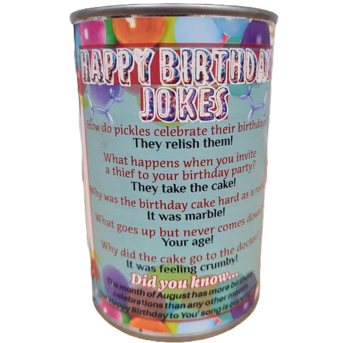Canned Gifts - Canned Cake | Happy Birthday to You Gift | Plush B-day Cake