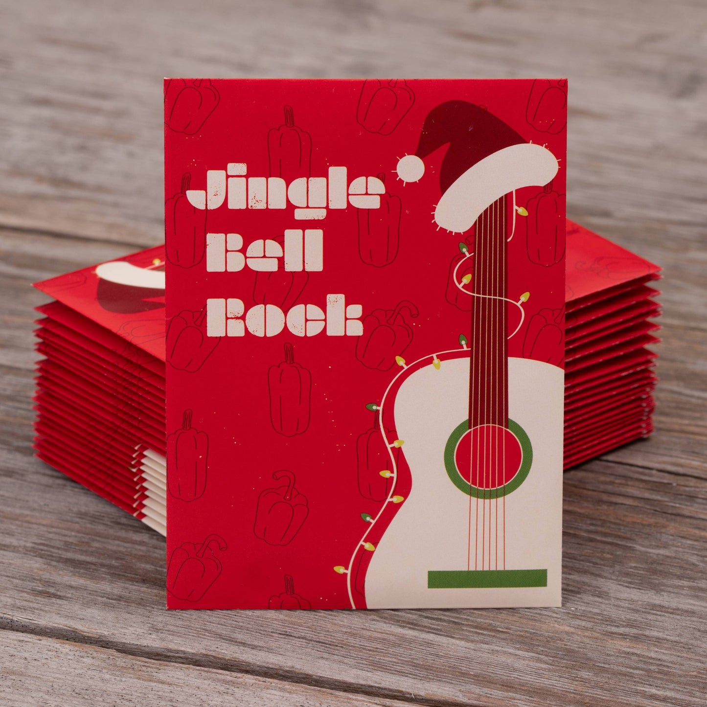 Bentley Seed Co. - ‌Jingle Bell Rock Gift Tag Card - Bell Pepper Seed Packets