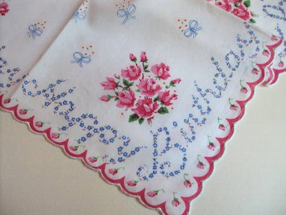 MOMENTS IN THYME - Little Lady Birthday Cake Keepsake Hanky Card