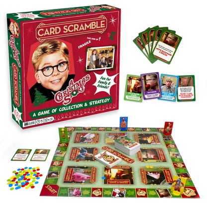 AQUARIUS, GAMAGO, ICUP, & ROCK SAWS by NMR Brands - A Christmas Story Card Scramble Board Game