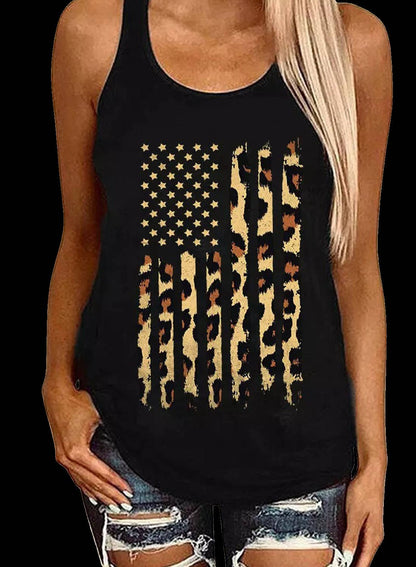 Rosa Clothing - 4th Of July Loose Printed Vest