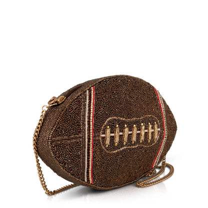 Mary Frances Accessories - Huddle Up beaded football crossbody bag