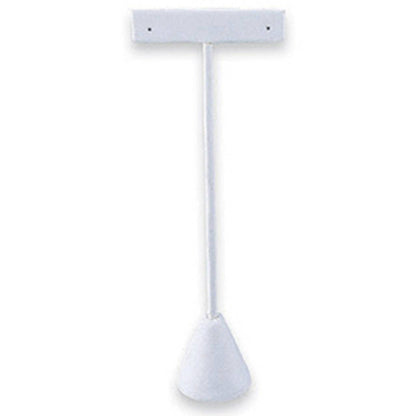 Zakka - Leather Earring T Stand Showcase Display Organizer: Steel Pink Leather