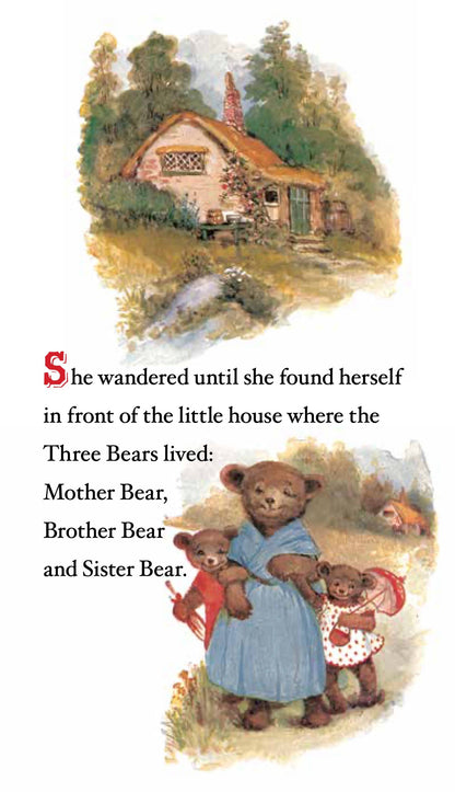 Laughing Elephant Books - The Three Bears -Children's Die -cut Shape Book - Vintage