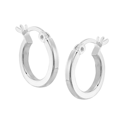 Silpada - Silpada 'Squared Off' Hoop Earrings in Sterling Si: 5/8
