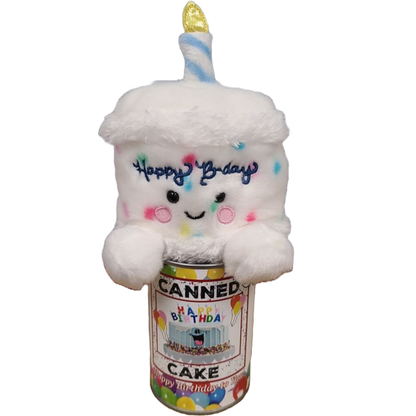 Canned Gifts - Canned Cake | Happy Birthday to You Gift | Plush B-day Cake