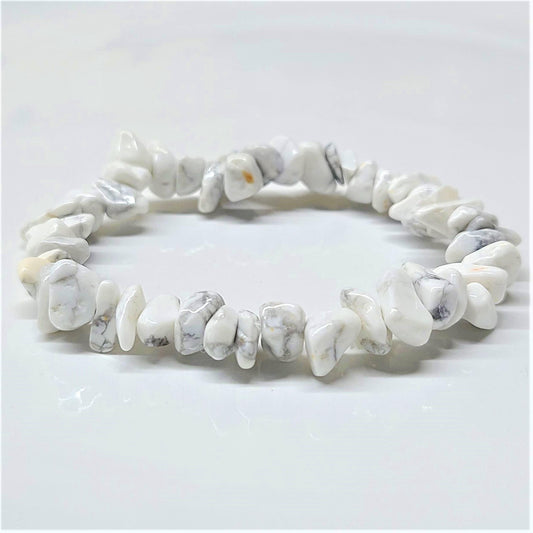The Healing Sanctuary - Howlite Chip Bracelet