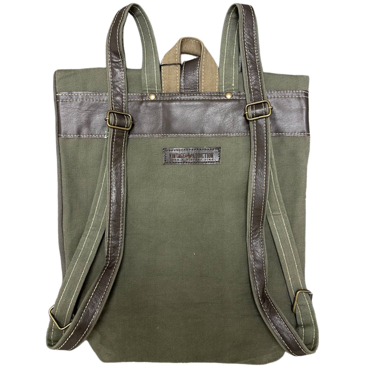 Vintage Addiction - Recycled Military Tent Backpack - US AIR FORCE