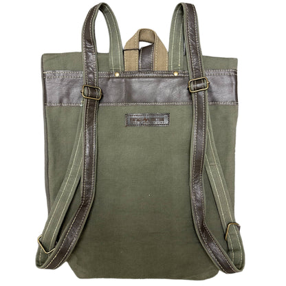Vintage Addiction - Recycled Military Tent Backpack - US AIR FORCE