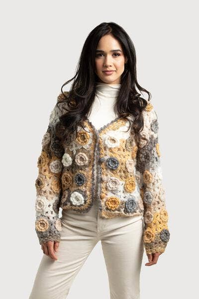 SAACHI - Crochet Blossom Cardigan