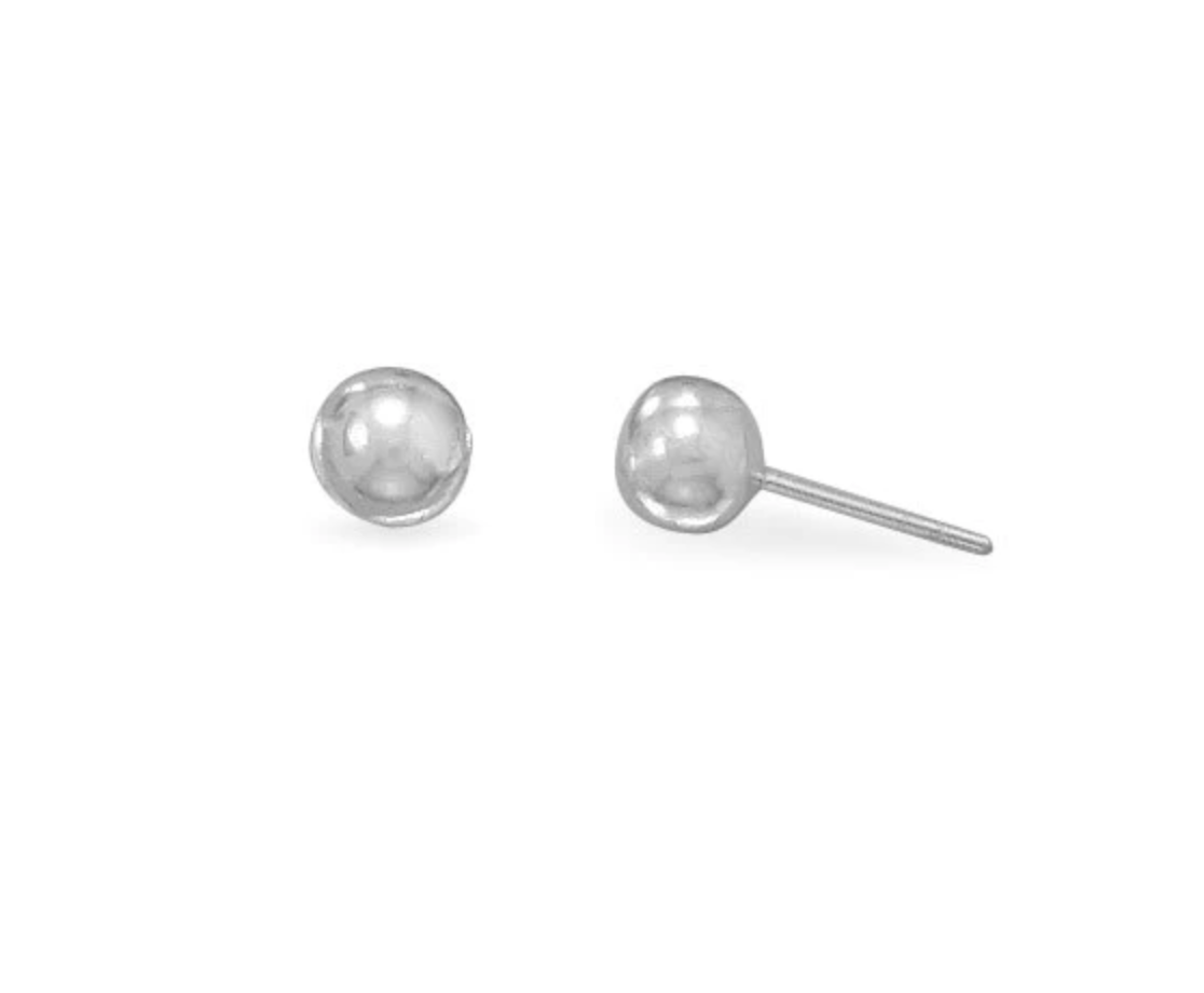 Nautically Northern - Sterling Silver Ball Stud Earrings