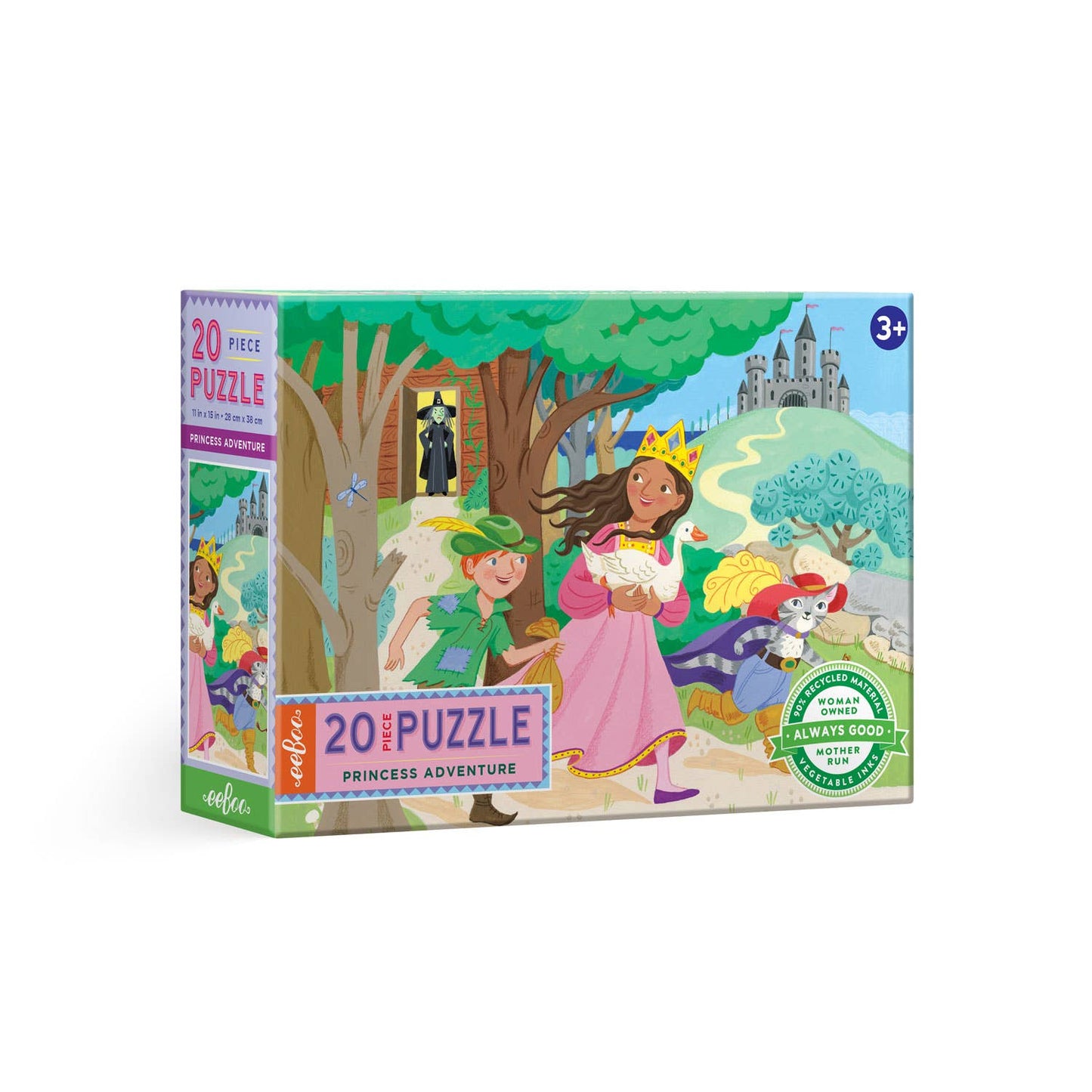 eeBoo - Princess Adventure 20 Piece Puzzle