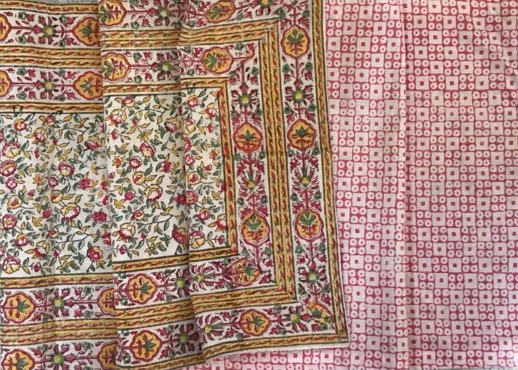 Natural Habitat - Table Runner 60" Cornwall Yellow/Pink