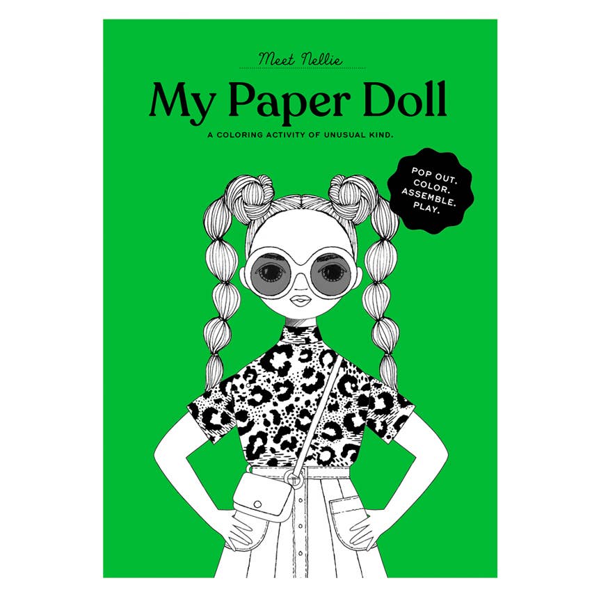 Of Unusual Kind - NELLIE COLORING PAPER DOLL KIT