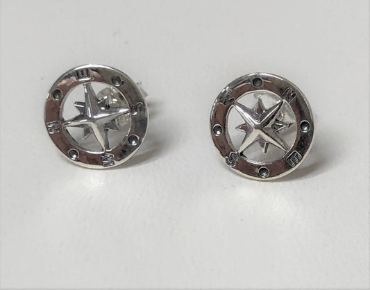 Fishgirl Designs - Compass Earrings
