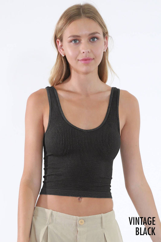NIKIBIKI - NS8153 - Vintage Reversible Crop Top