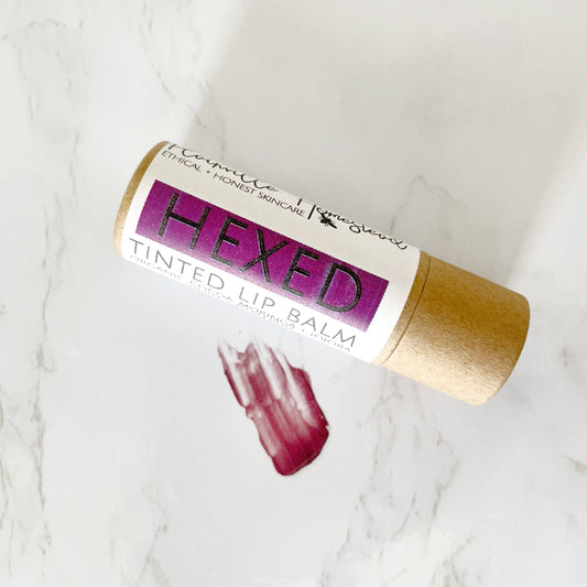 Plainville Homestead - Organic XL Lip Balm - "Hexed" Tinted Lip Balm