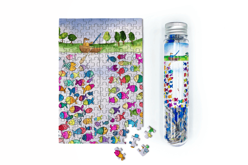 Micro Puzzles - Gone Fishing MicroPuzzle - Mini Jigsaw Puzzle