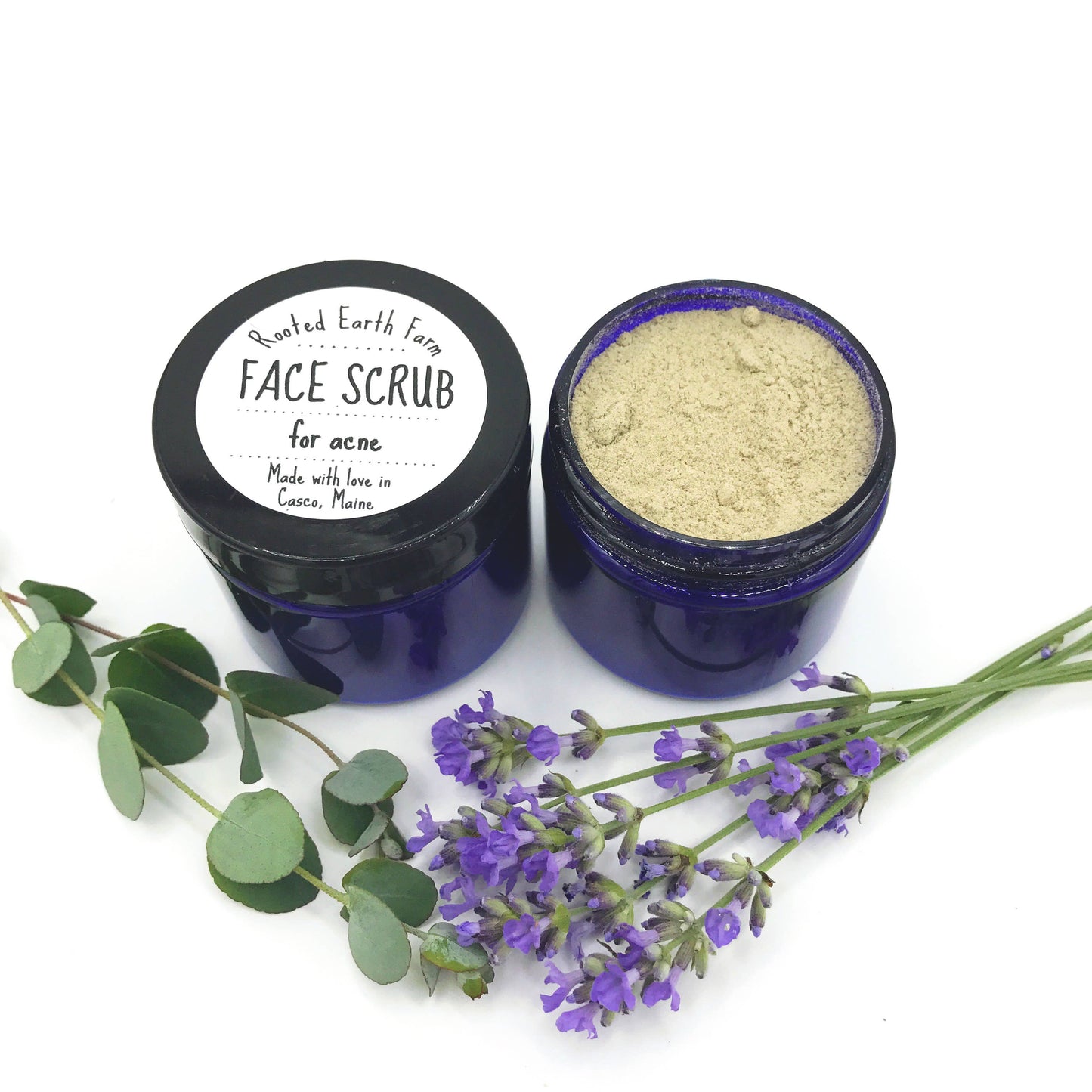Rooted Earth Farm + Apothecary - Acne Relief Face Scrub - 3 Size Options