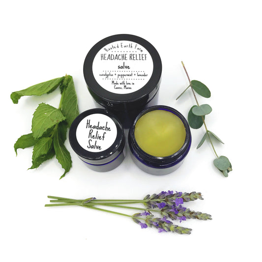 Rooted Earth Farm + Apothecary - Headache Relief Salve - 4 Size Options