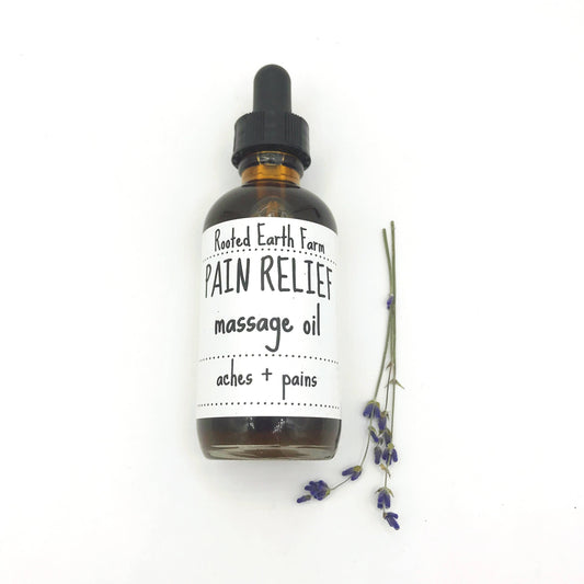 Rooted Earth Farm + Apothecary - Pain Relief Massage Oil