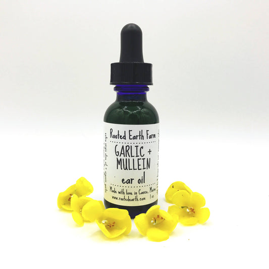 Rooted Earth Farm + Apothecary - Garlic and Mullein Ear Oil