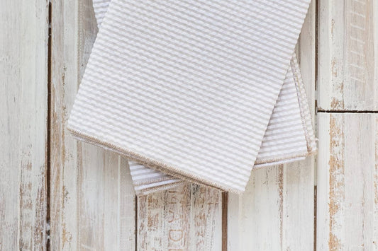 Dot and Army - Seersucker Everyday Napkins, set of four
