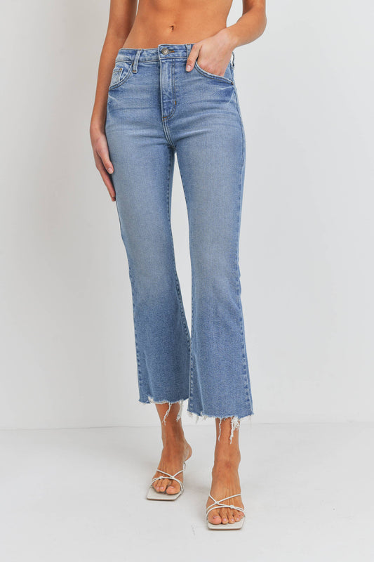 JUST BLACK DENIM - BP420J - MED - Vintage Cropped Flare