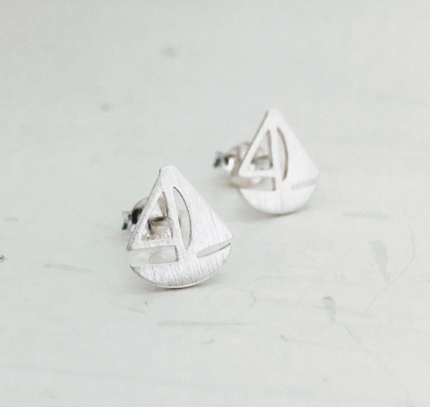 Fishgirl Designs - Flat Sailboat Earring