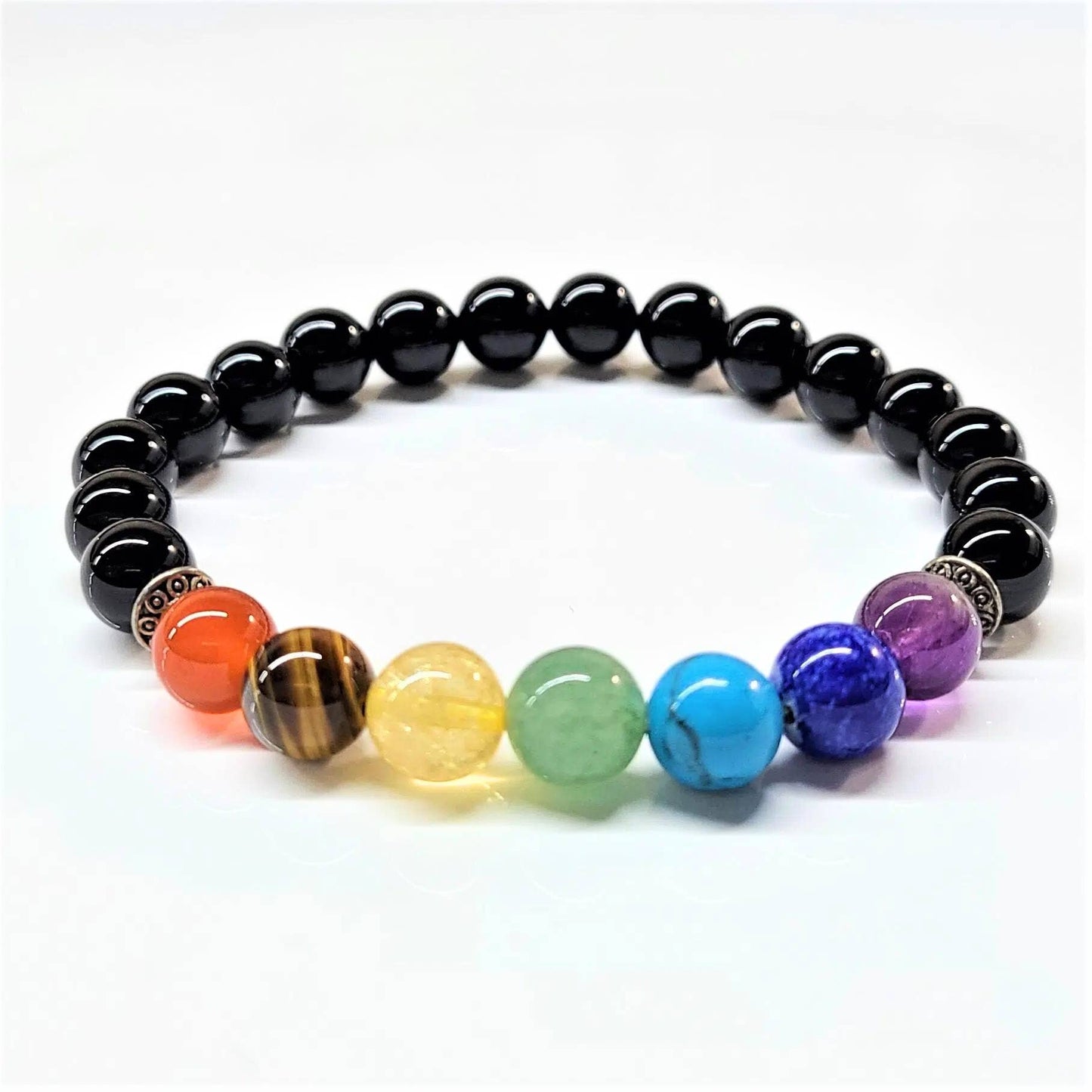 The Healing Sanctuary - Chakra with Agate Beaded Bracelets 8mm