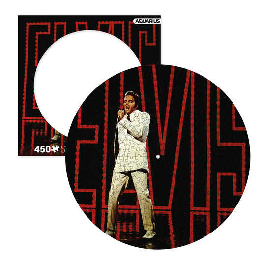 AQUARIUS, GAMAGO, ICUP, & ROCK SAWS by NMR Brands - Elvis 68' Comeback 450 Piece Picture Disc Jigsaw Puzzle