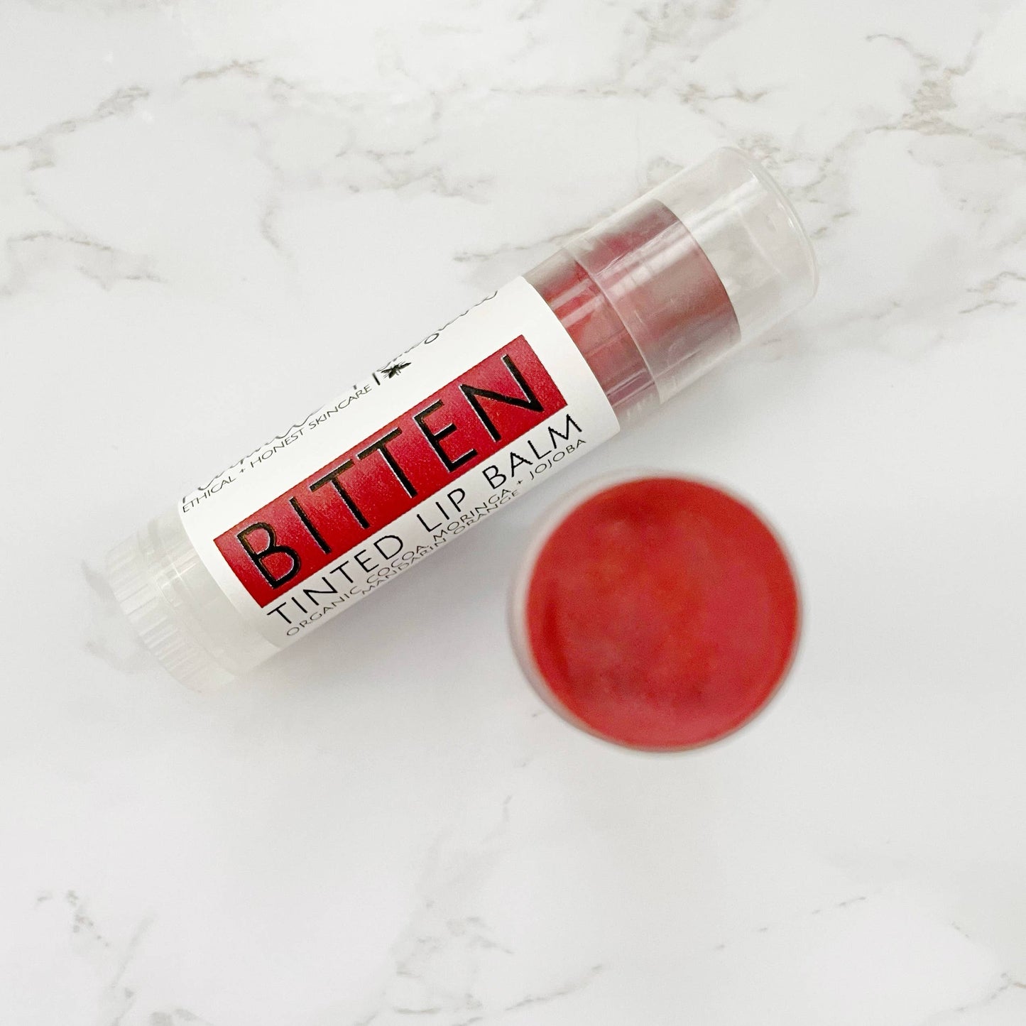 Plainville Homestead - Organic Lip Balm - "Bitten" Tinted Lip Balm