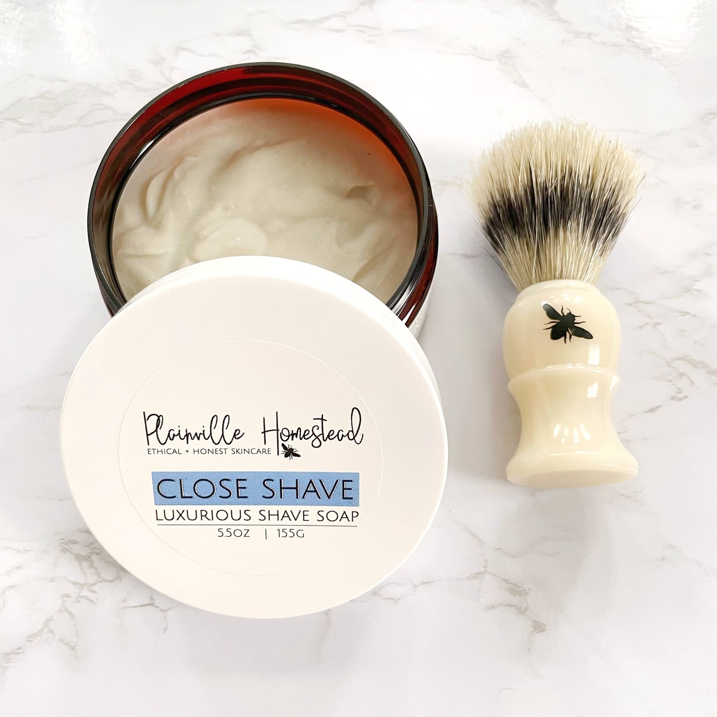 Plainville Homestead - Artisan Soap - Close Shave (Cup)