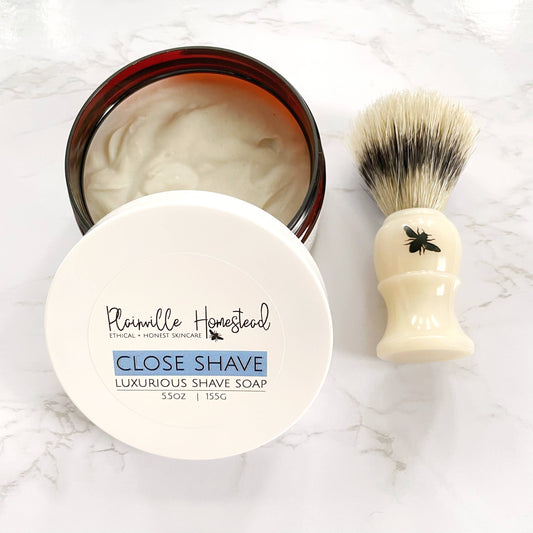Plainville Homestead - Artisan Soap - Close Shave (Cup)