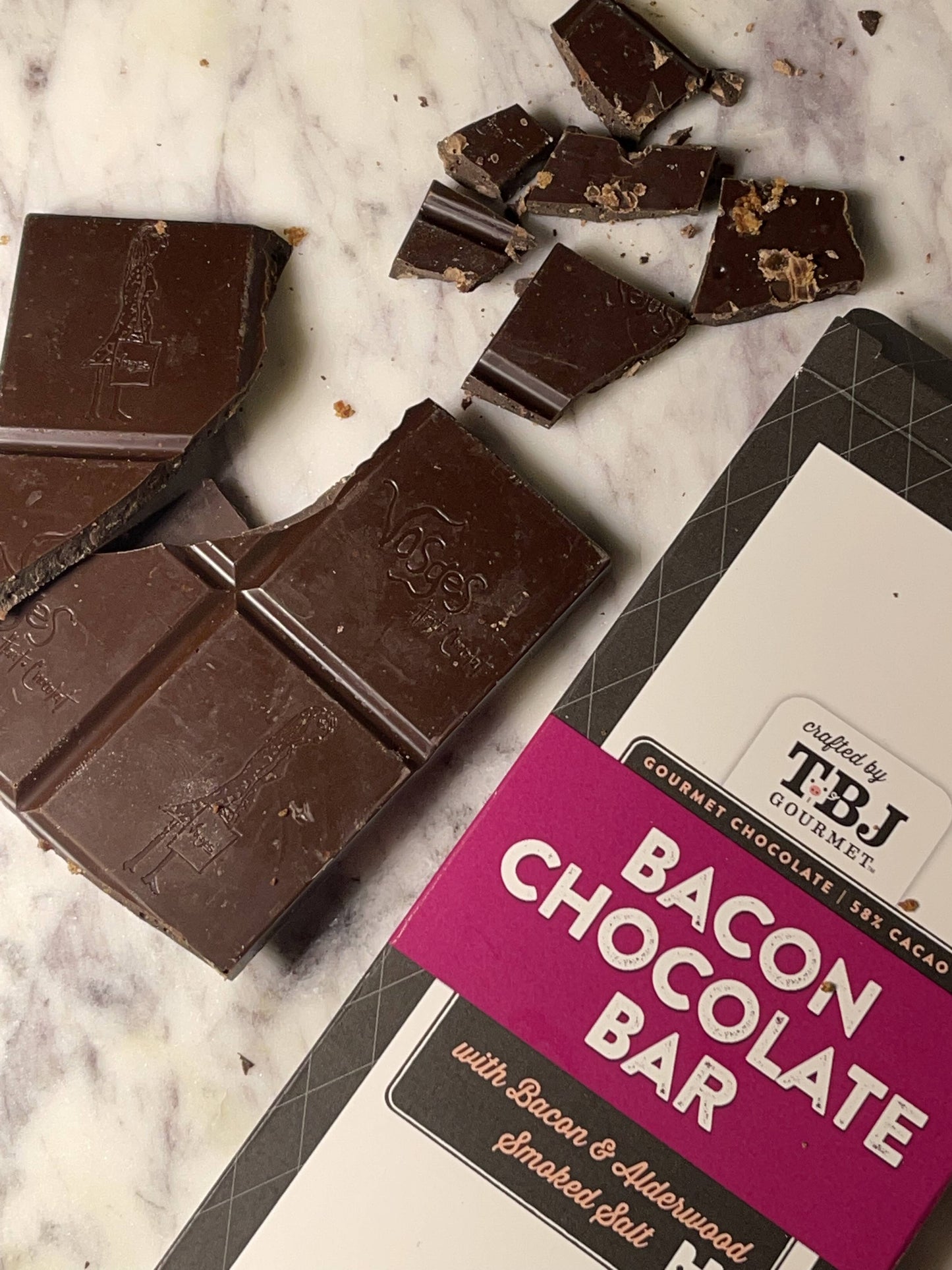 TBJ Gourmet - Bacon Chocolate Bar - Case of 12