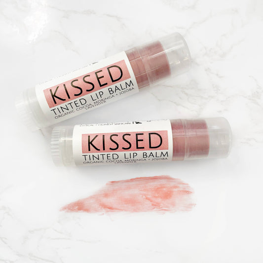Plainville Homestead - Organic Lip Balm - "Kissed" Tinted Lip Balm