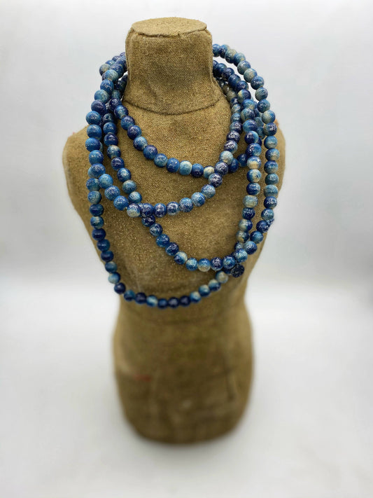 A Rare Bird Shop - Navy Teakwood Necklace