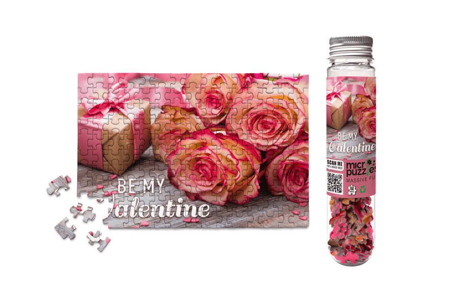 Micro Puzzles - Valentine's Day Flowers  Mini Jigsaw Puzzle Unique Gift