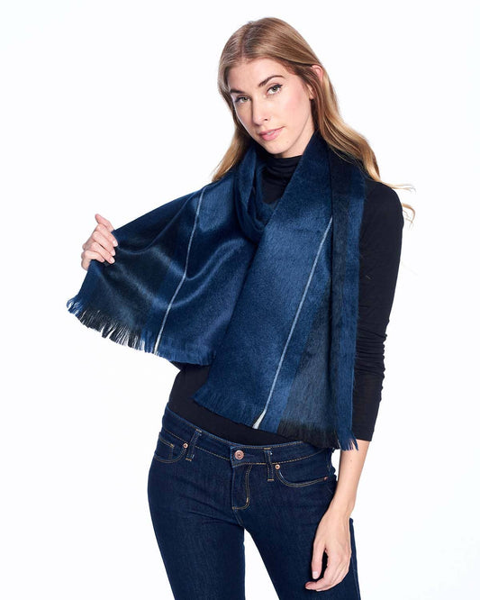 Shupaca Alpaca - Alpaca Scarf - Cobalt Blue