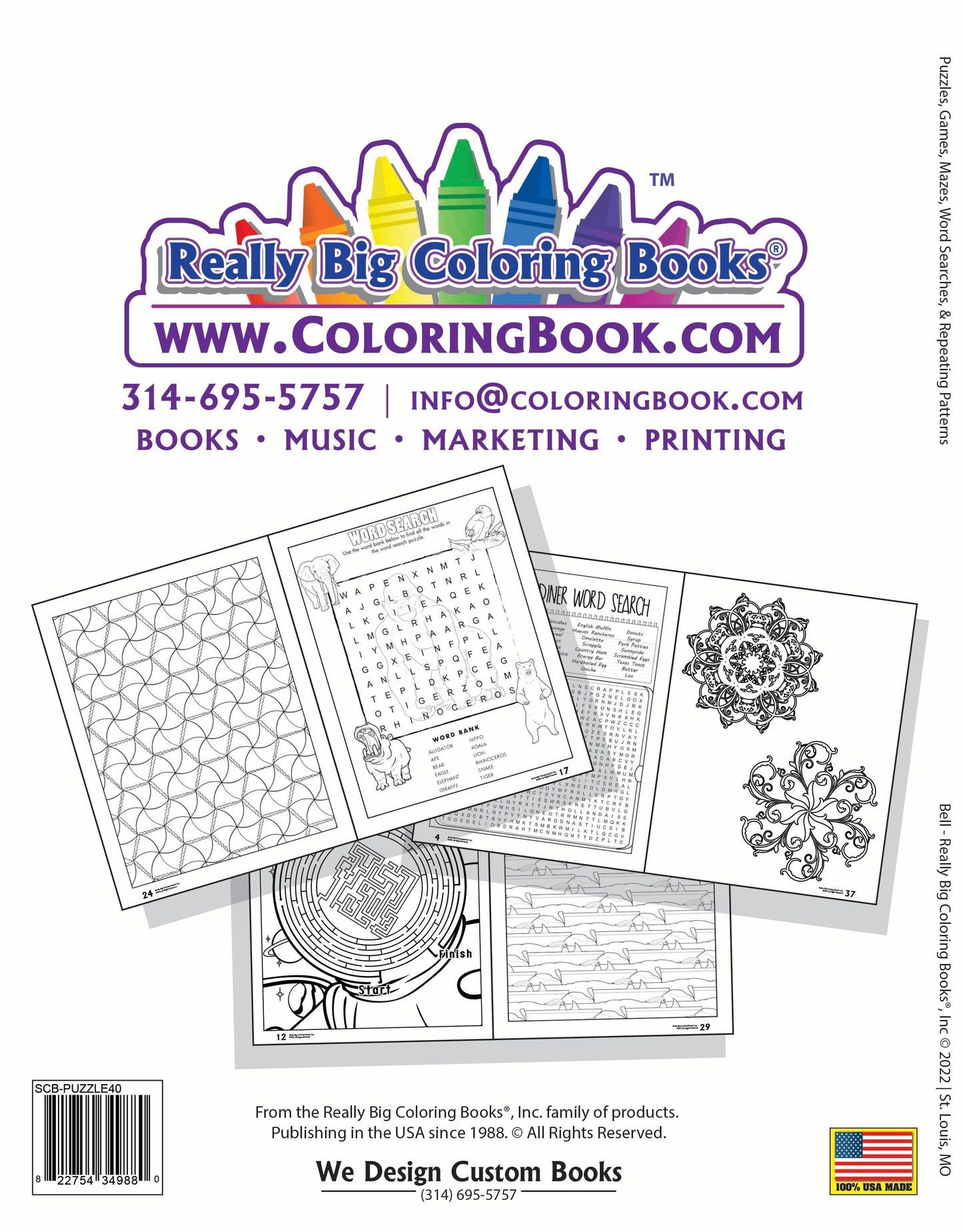 Puzzles Games Mazes Word Searches and Repeating Patterns (12 Pack)