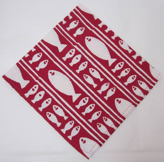 Natural Habitat - Napkins Striped Fish Red