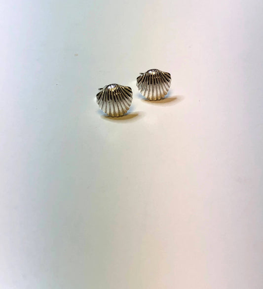 Fishgirl Designs - Sterling Silver Clam Stud Earring