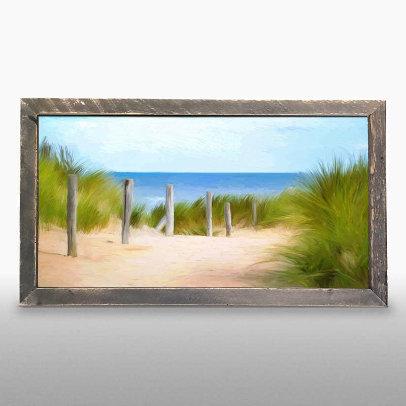 ginger blue - Dunes with posts