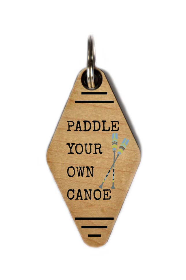 Driftless Studios - Keychain - Paddle Your Own Canoe