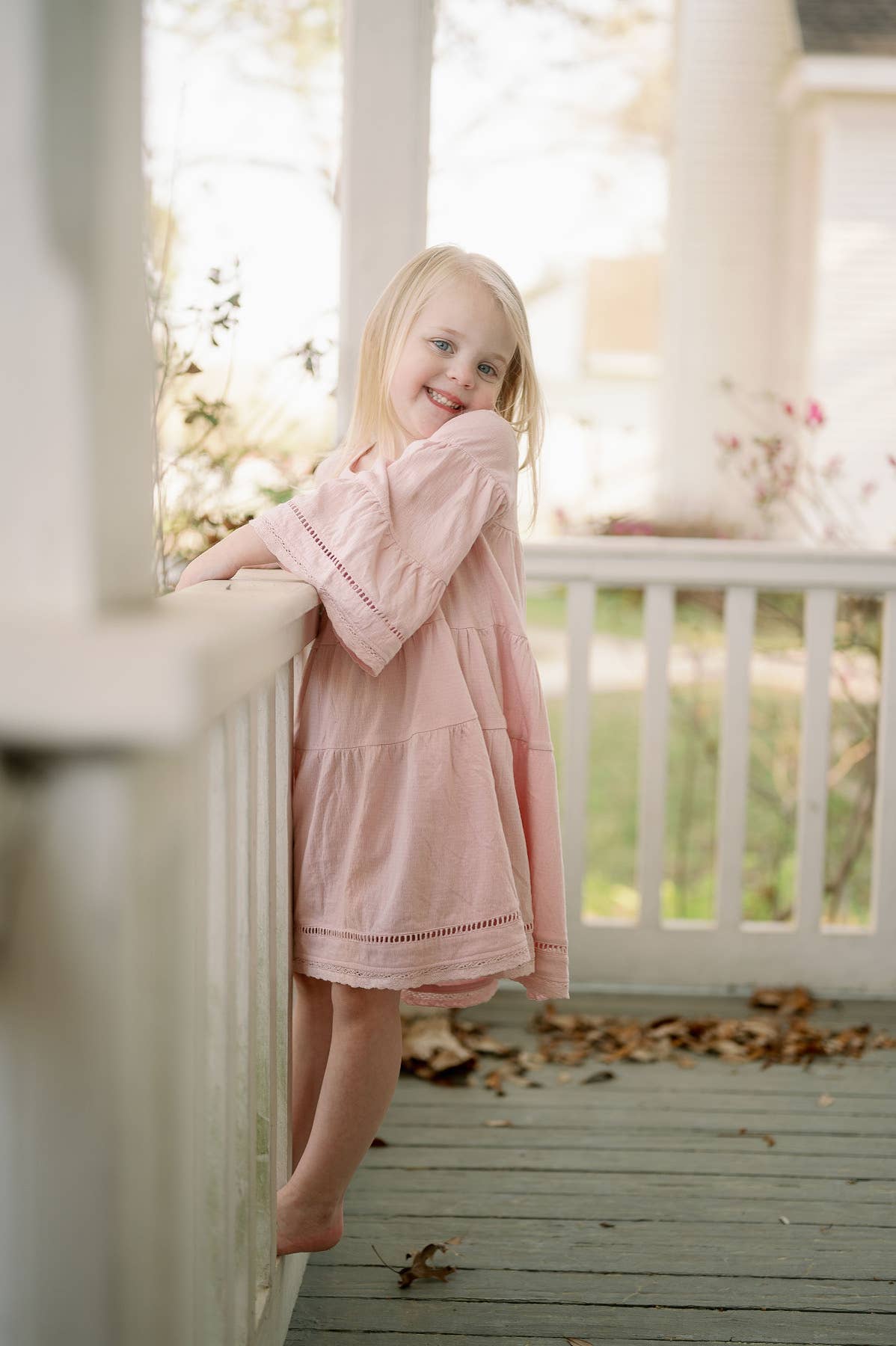 Emma Grace Shoppe - EG Organic Cotton Multi-Tiered Boho Dress - Ballet Pink